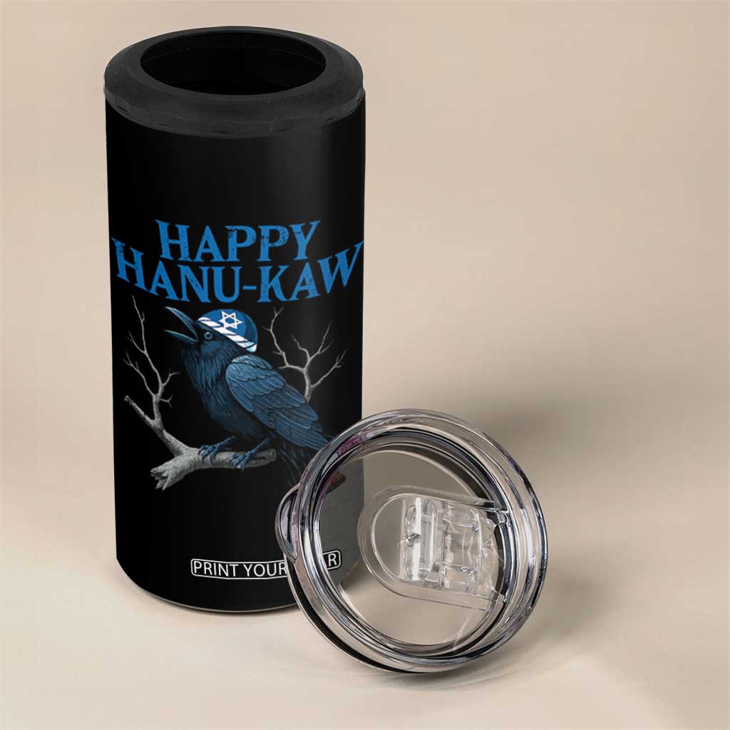 Funny Hanukkah Crow 4 in 1 Can Cooler Tumbler Happy Hanukaw Jewish Holiday TS11 Print Your Wear