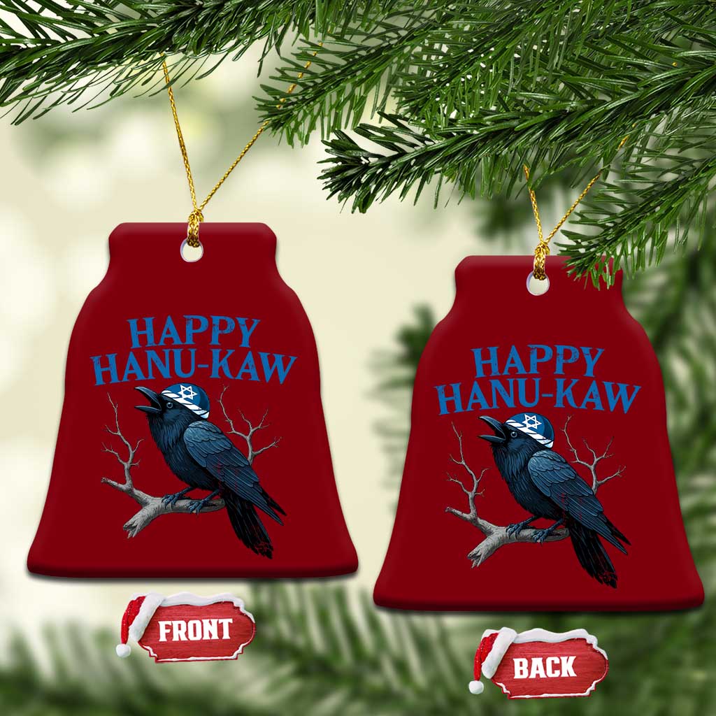 Funny Hanukkah Crow Ceramic Ornament Happy Hanukaw Jewish Holiday TS11 Print Your Wear