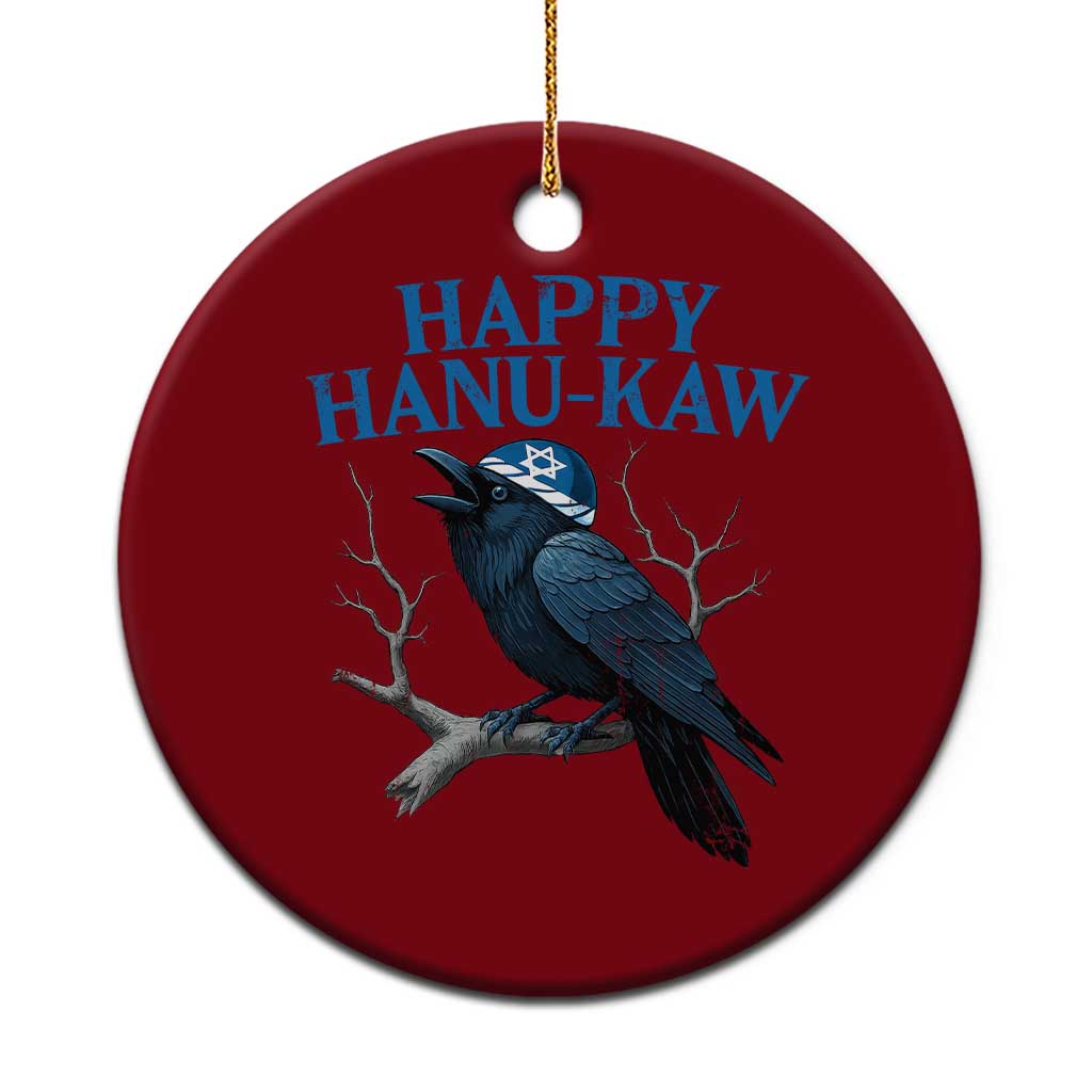 Funny Hanukkah Crow Ceramic Ornament Happy Hanukaw Jewish Holiday TS11 1pc Red Print Your Wear