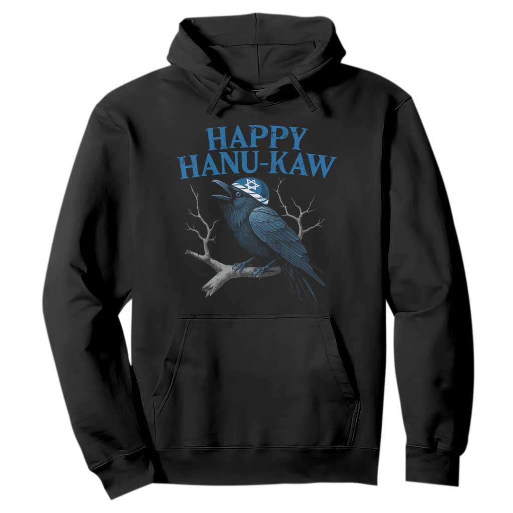 Funny Hanukkah Crow Hoodie Happy Hanukaw Jewish Holiday TS11 Black Print Your Wear