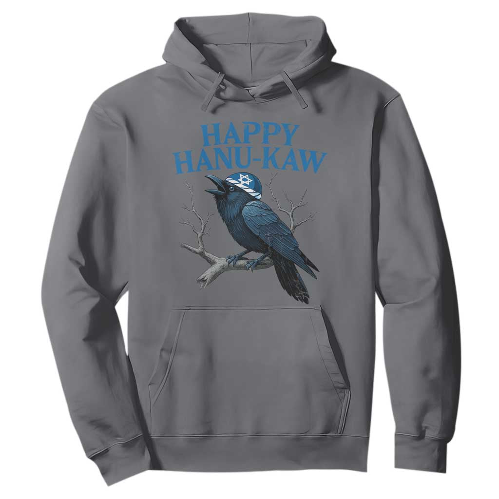 Funny Hanukkah Crow Hoodie Happy Hanukaw Jewish Holiday TS11 Charcoal Print Your Wear