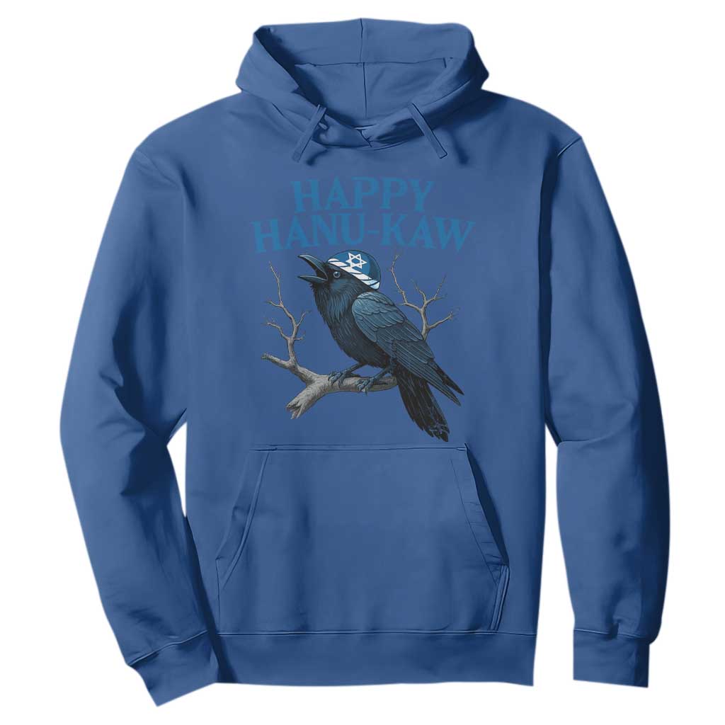 Funny Hanukkah Crow Hoodie Happy Hanukaw Jewish Holiday TS11 Royal Blue Print Your Wear