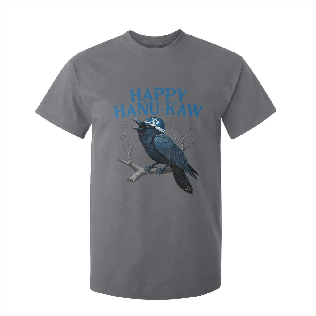 Funny Hanukkah Crow T Shirt For Kid Happy Hanukaw Jewish Holiday TS11 Charcoal Print Your Wear