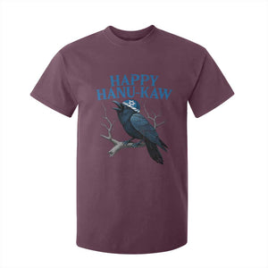 Funny Hanukkah Crow T Shirt For Kid Happy Hanukaw Jewish Holiday TS11 Maroon Print Your Wear