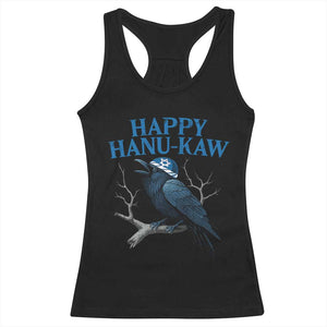 Funny Hanukkah Crow Racerback Tank Top Happy Hanukaw Jewish Holiday TS11 Black Print Your Wear