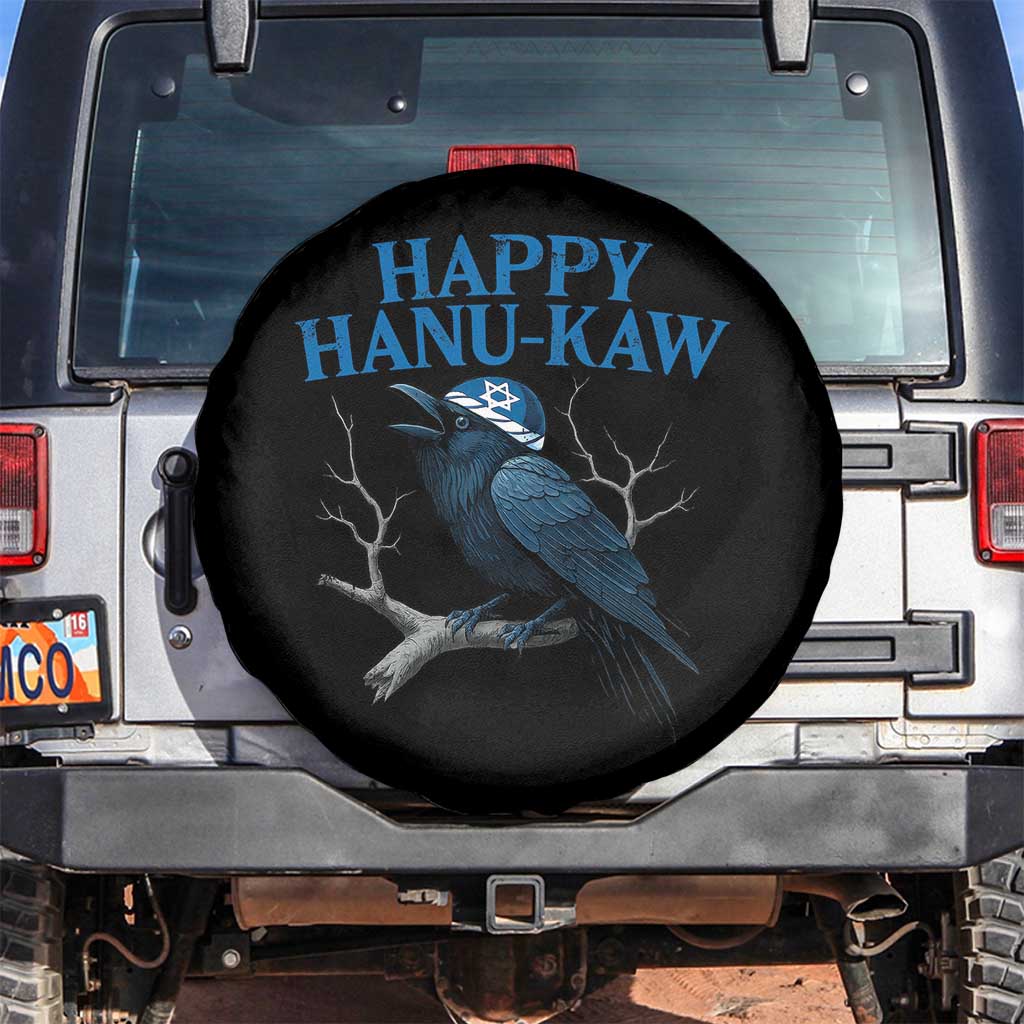 Funny Hanukkah Crow Spare Tire Cover Happy Hanukaw Jewish Holiday TS11 No hole Black Print Your Wear