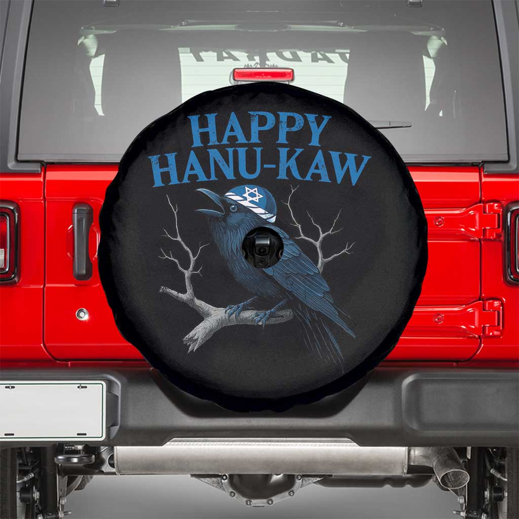Funny Hanukkah Crow Spare Tire Cover Happy Hanukaw Jewish Holiday TS11 Black Print Your Wear