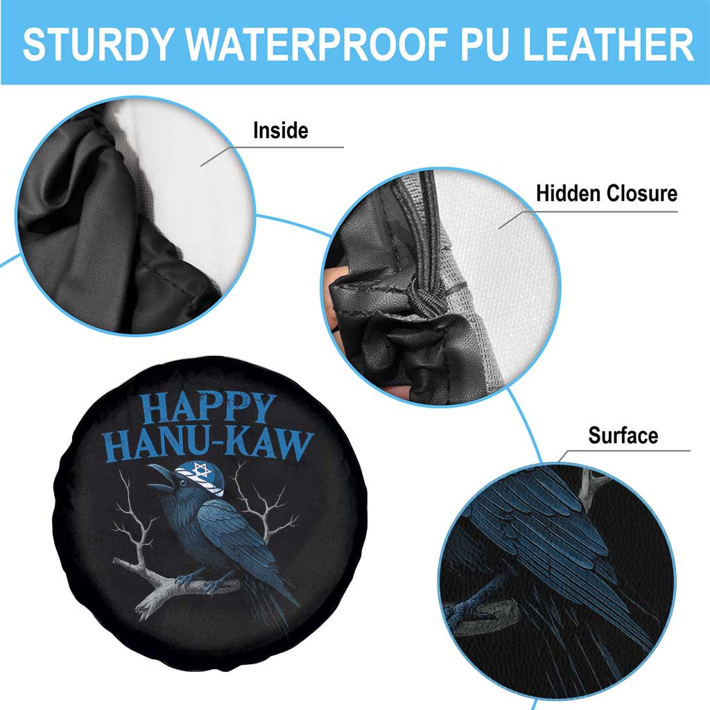 Funny Hanukkah Crow Spare Tire Cover Happy Hanukaw Jewish Holiday TS11 Print Your Wear