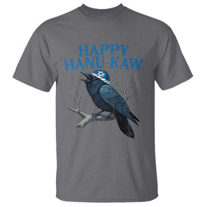 Funny Hanukkah Crow T Shirt Happy Hanukaw Jewish Holiday TS11 Charcoal Print Your Wear