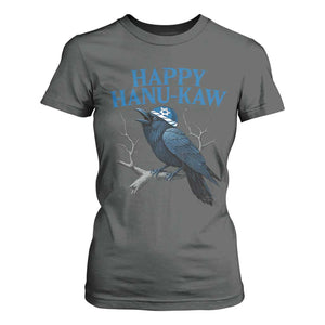 Funny Hanukkah Crow T Shirt For Women Happy Hanukaw Jewish Holiday TS11 Dark Heather Print Your Wear