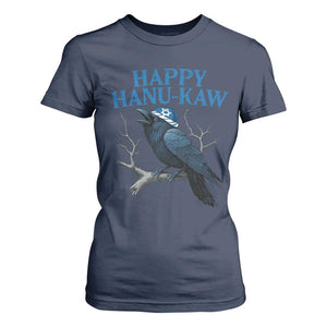 Funny Hanukkah Crow T Shirt For Women Happy Hanukaw Jewish Holiday TS11 Navy Print Your Wear