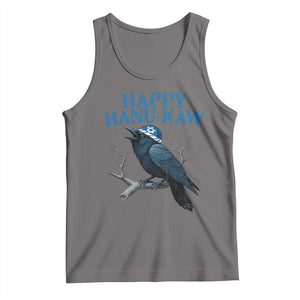 Funny Hanukkah Crow Tank Top Happy Hanukaw Jewish Holiday TS11 Deep Heather Print Your Wear
