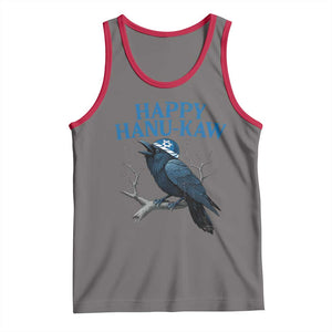 Funny Hanukkah Crow Tank Top Happy Hanukaw Jewish Holiday TS11 Deep Heather Red Print Your Wear