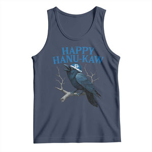 Funny Hanukkah Crow Tank Top Happy Hanukaw Jewish Holiday TS11 Navy Print Your Wear