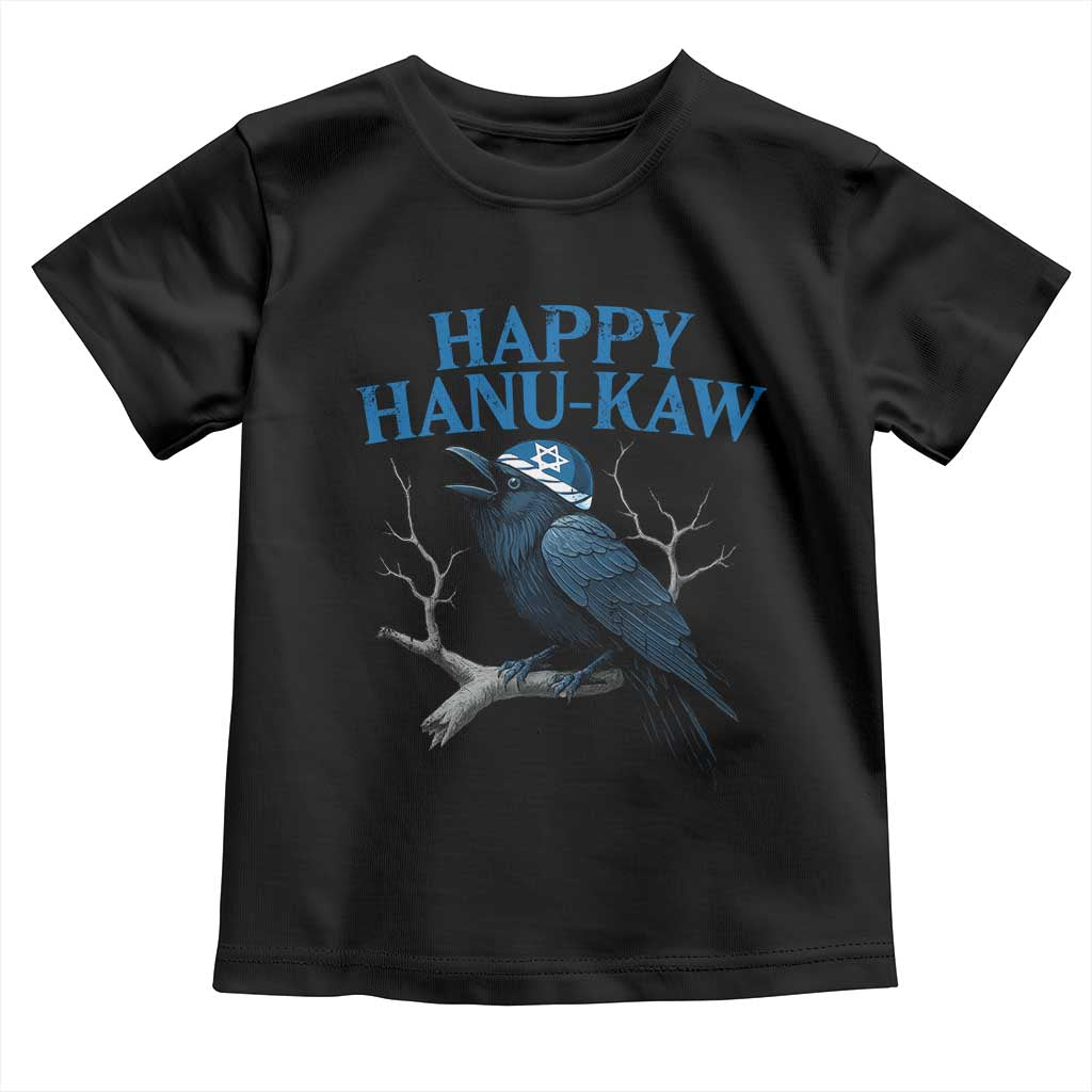 Funny Hanukkah Crow Toddler T Shirt Happy Hanukaw Jewish Holiday TS11 Black Print Your Wear