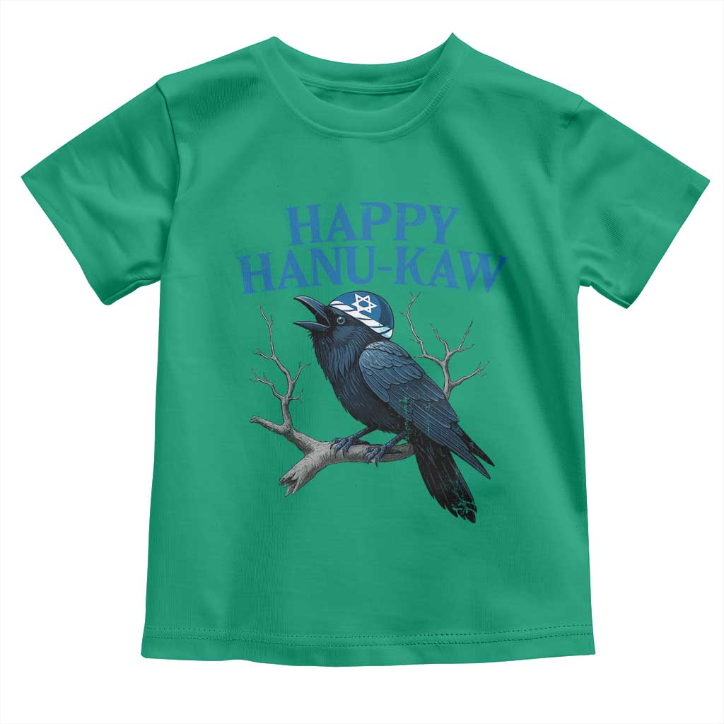 Funny Hanukkah Crow Toddler T Shirt Happy Hanukaw Jewish Holiday TS11 Irish Green Print Your Wear