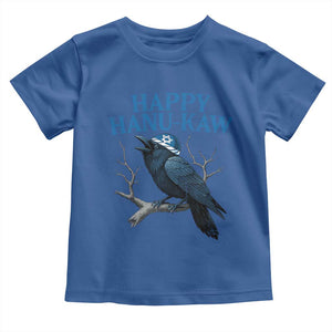 Funny Hanukkah Crow Toddler T Shirt Happy Hanukaw Jewish Holiday TS11 Royal Blue Print Your Wear