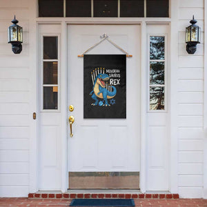 Funny Hanukkah Dinosaur Garden Flag Menorasaurus Rex Jewish Holiday Chanukkah TS11 Print Your Wear