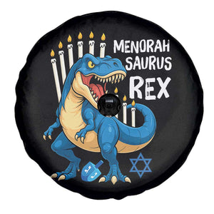Funny Hanukkah Dinosaur Spare Tire Cover Menorasaurus Rex Jewish Holiday Chanukkah TS11 Print Your Wear