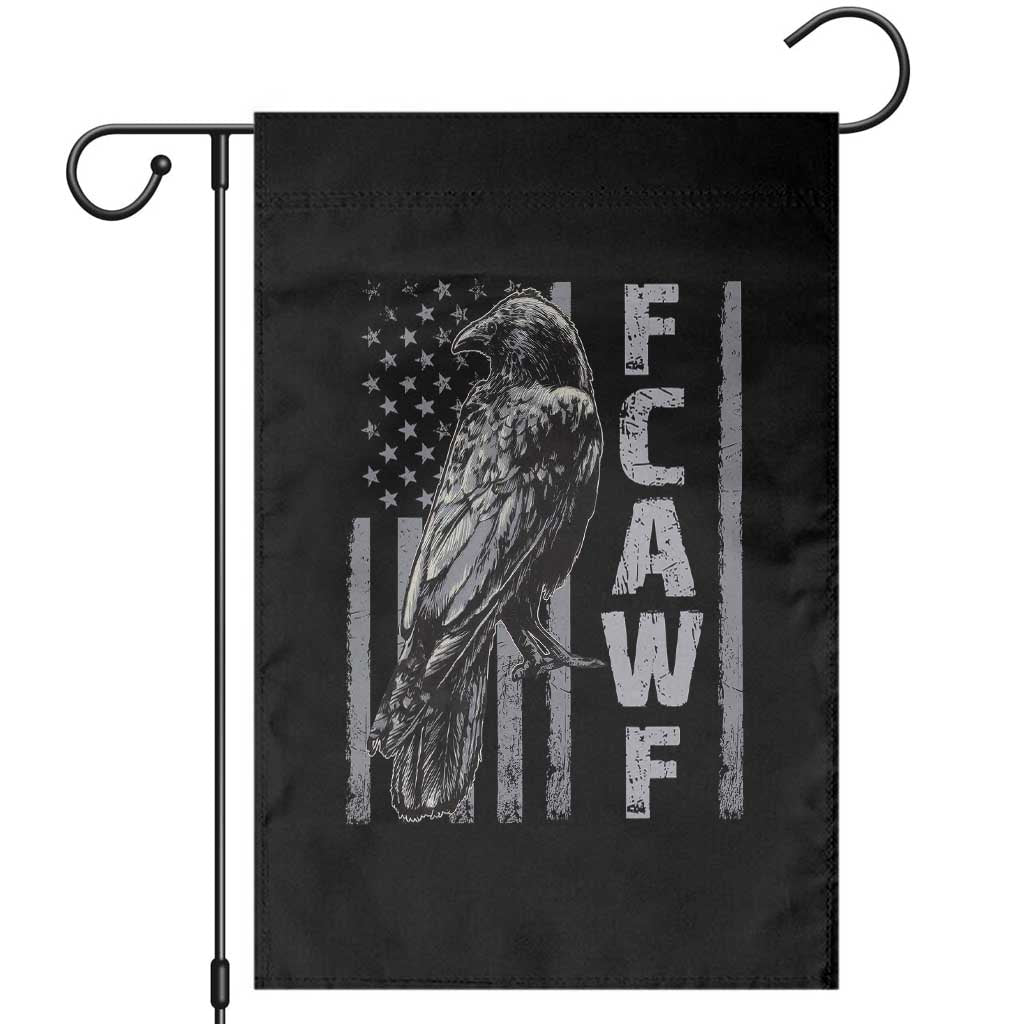 Funny F CAW F Crow Garden Flag Vintage American Flag TS11 Black Print Your Wear