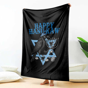 Funny Hanukkah Crow Throw Blanket Happy Hanukaw Jewish Holiday Chanukah Menorah TS11 Print Your Wear