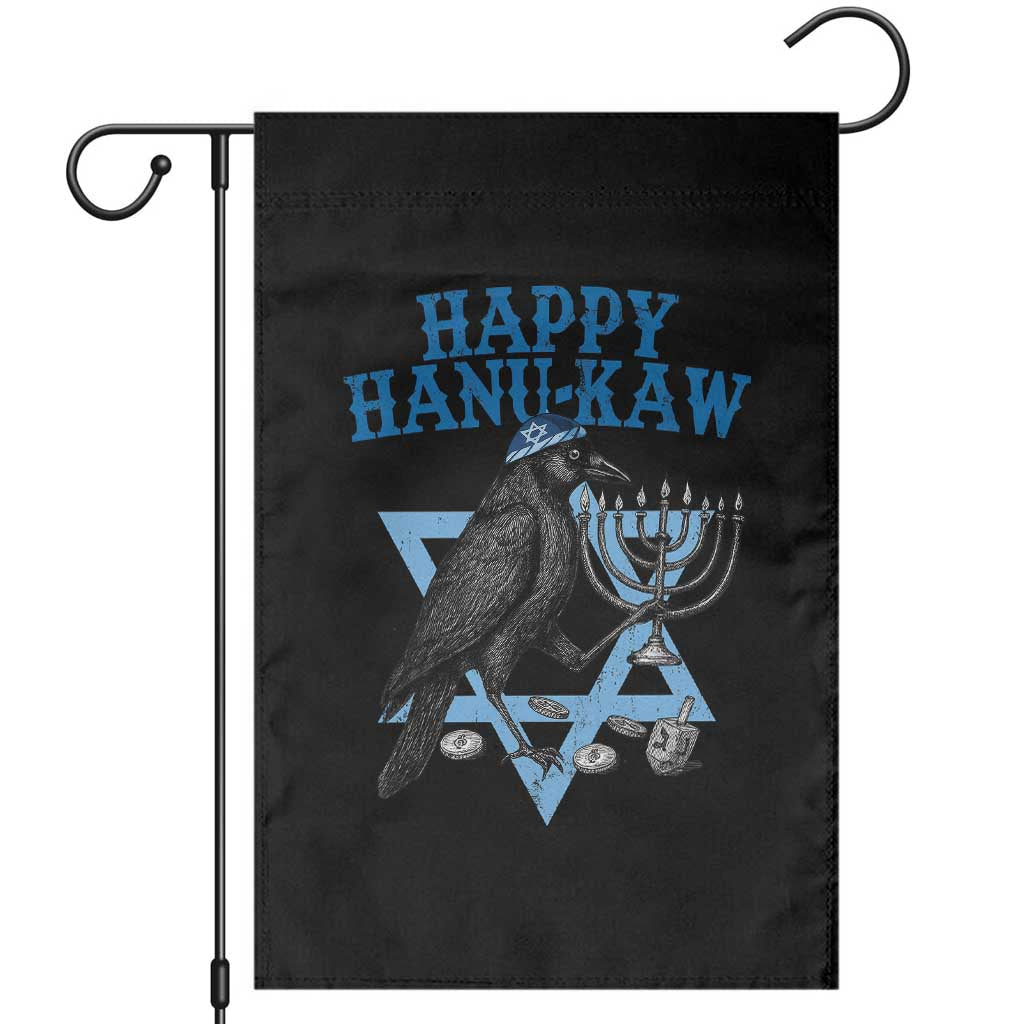 Funny Hanukkah Crow Garden Flag Happy Hanukaw Jewish Holiday Chanukah Menorah TS11 Black Print Your Wear