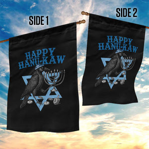 Funny Hanukkah Crow Garden Flag Happy Hanukaw Jewish Holiday Chanukah Menorah TS11 Print Your Wear