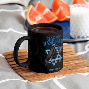 Funny Hanukkah Crow Coffee Mug Happy Hanukaw Jewish Holiday Chanukah Menorah TS11 Print Your Wear