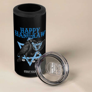 Funny Hanukkah Crow 4 in 1 Can Cooler Tumbler Happy Hanukaw Jewish Holiday Chanukah Menorah TS11 Print Your Wear