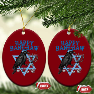 Funny Hanukkah Crow Ceramic Ornament Happy Hanukaw Jewish Holiday Chanukah Menorah TS11 Print Your Wear