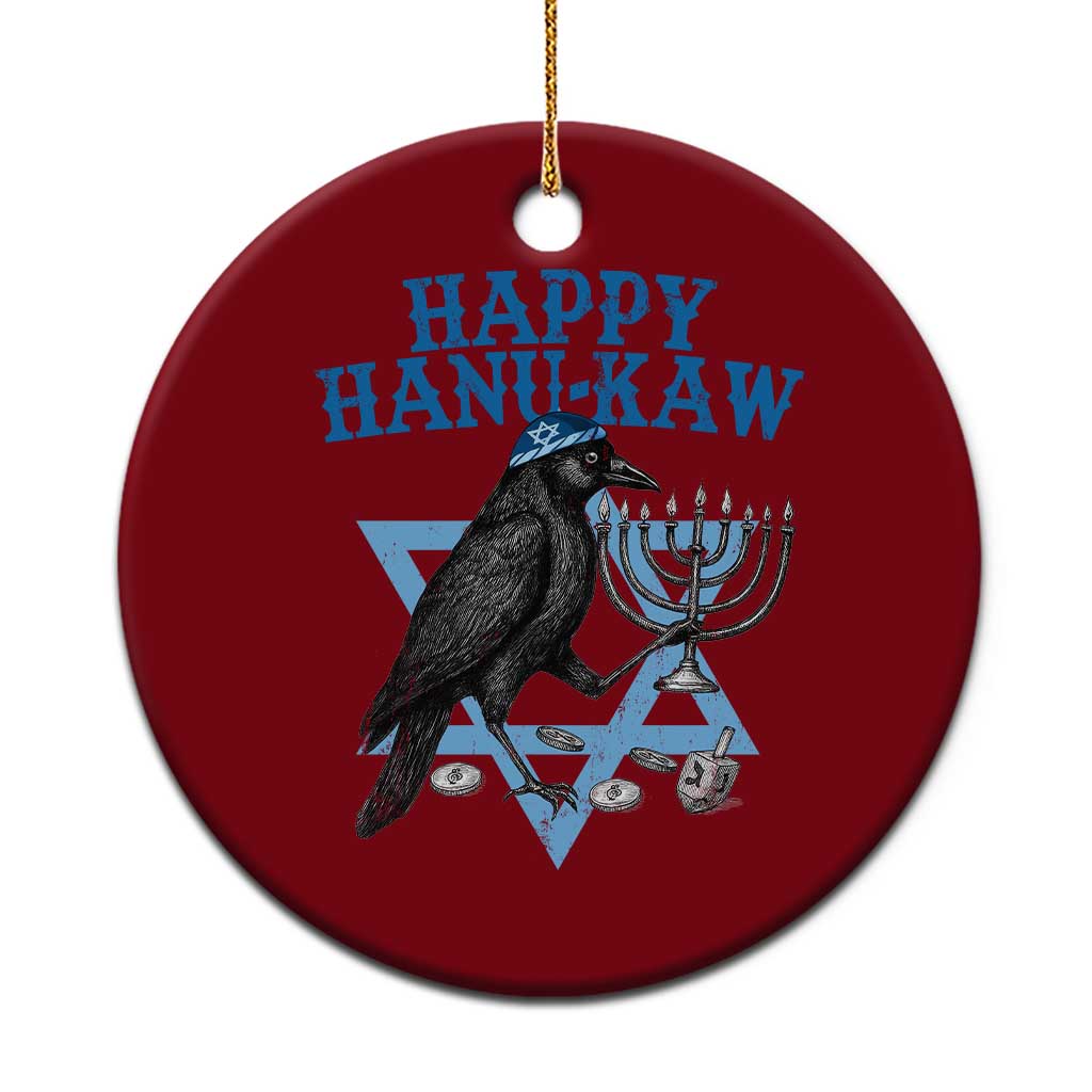 Funny Hanukkah Crow Ceramic Ornament Happy Hanukaw Jewish Holiday Chanukah Menorah TS11 1pc Red Print Your Wear