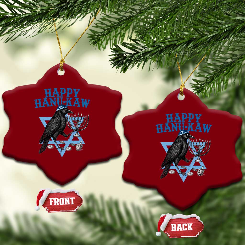 Funny Hanukkah Crow Ceramic Ornament Happy Hanukaw Jewish Holiday Chanukah Menorah TS11 Print Your Wear