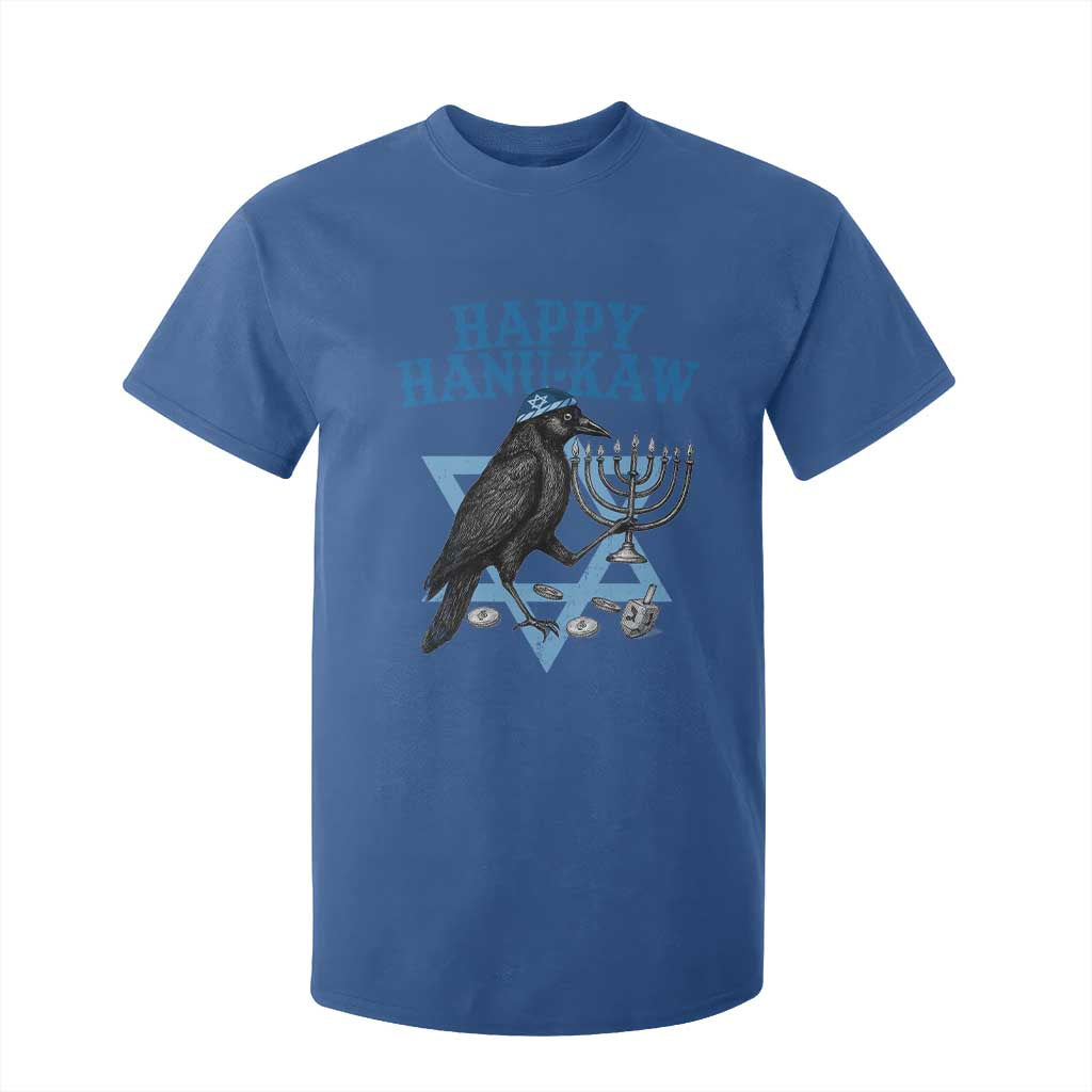 Funny Hanukkah Crow T Shirt For Kid Happy Hanukaw Jewish Holiday Chanukah Menorah TS11 Royal Blue Print Your Wear