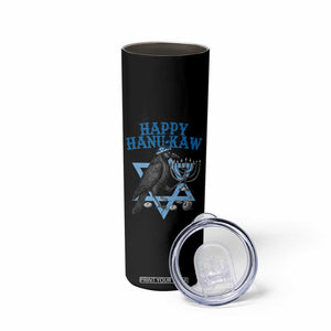 Funny Hanukkah Crow Skinny Tumbler Happy Hanukaw Jewish Holiday Chanukah Menorah TS11 Print Your Wear
