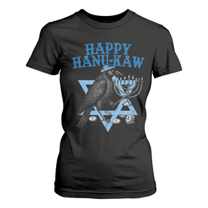 Funny Hanukkah Crow T Shirt For Women Happy Hanukaw Jewish Holiday Chanukah Menorah TS11 Black Print Your Wear