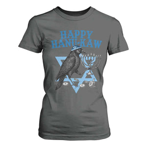 Funny Hanukkah Crow T Shirt For Women Happy Hanukaw Jewish Holiday Chanukah Menorah TS11 Dark Heather Print Your Wear