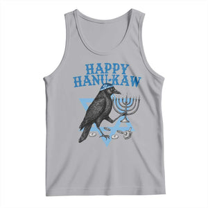 Funny Hanukkah Crow Tank Top Happy Hanukaw Jewish Holiday Chanukah Menorah TS11 Athletic Heather Print Your Wear