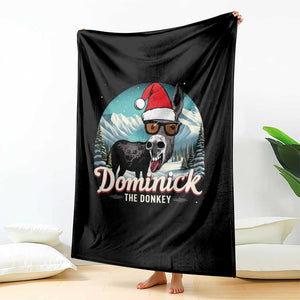 Christmas Italian Donkey Throw Blanket Funny Domick The Donkey Holiday Xmas TS11 Print Your Wear