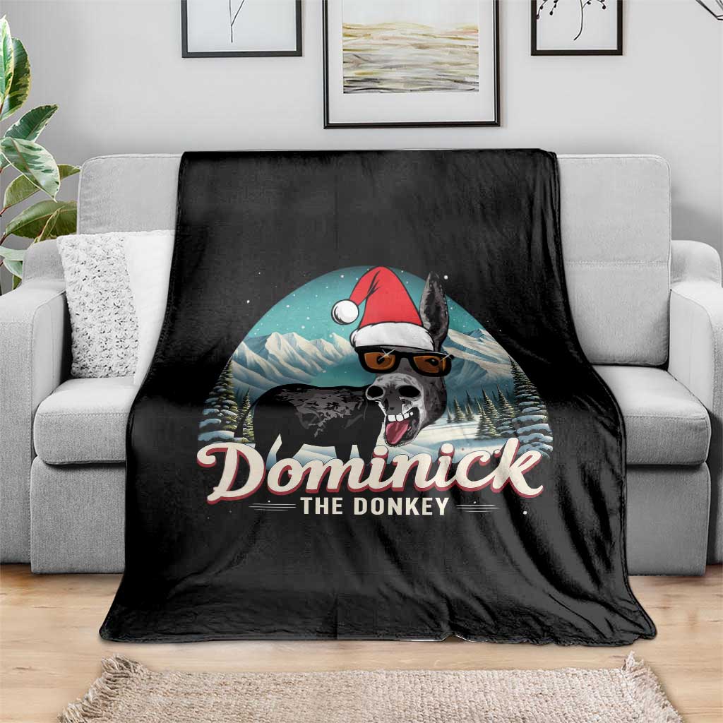 Christmas Italian Donkey Throw Blanket Funny Domick The Donkey Holiday Xmas TS11 Print Your Wear