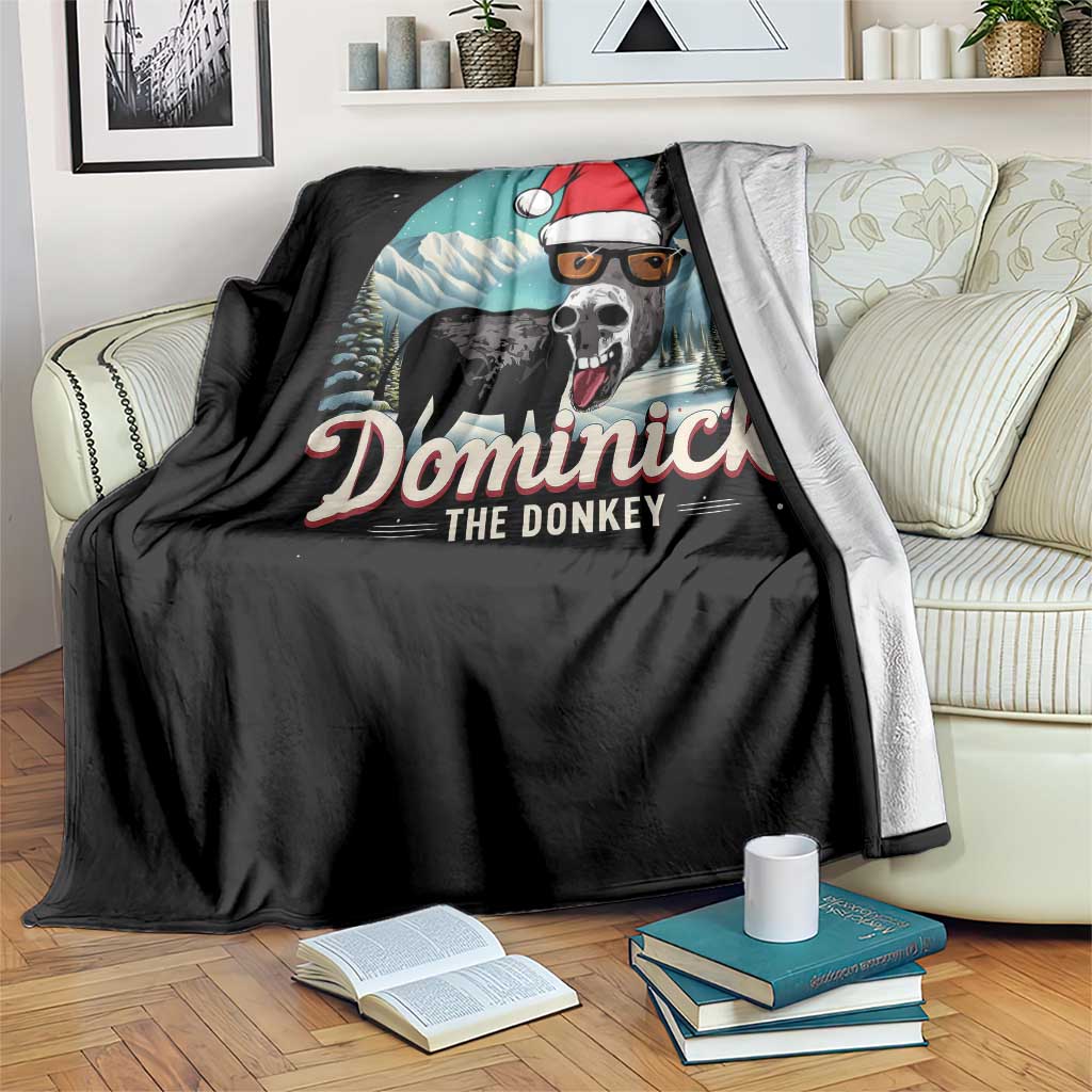 Christmas Italian Donkey Throw Blanket Funny Domick The Donkey Holiday Xmas TS11 Print Your Wear