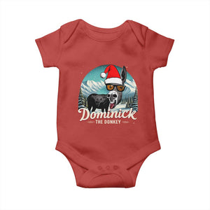 Christmas Italian Donkey Baby Onesie Funny Domick The Donkey Holiday Xmas TS11 Red Print Your Wear