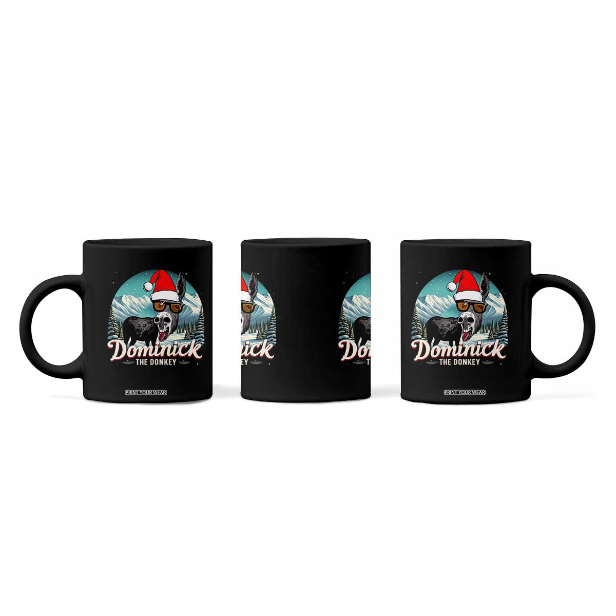 Christmas Italian Donkey Coffee Mug Funny Domick The Donkey Holiday Xmas TS11 Print Your Wear