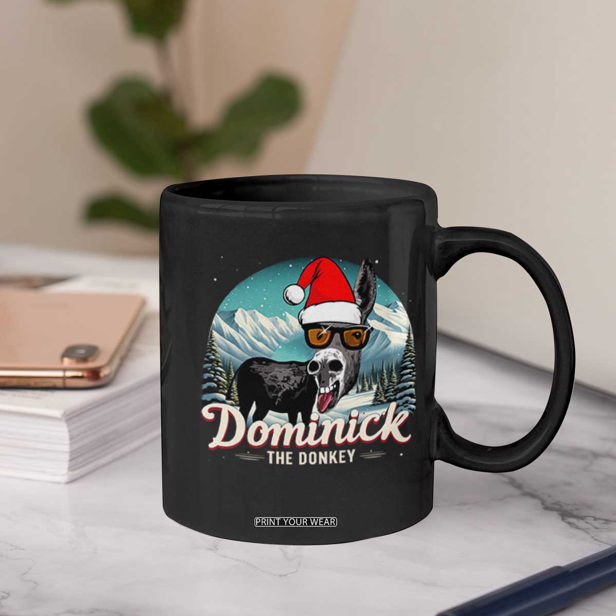 Christmas Italian Donkey Coffee Mug Funny Domick The Donkey Holiday Xmas TS11 Print Your Wear
