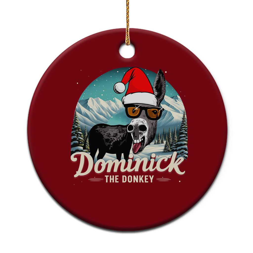 Christmas Italian Donkey Ceramic Ornament Funny Domick The Donkey Holiday Xmas TS11 1pc Red Print Your Wear