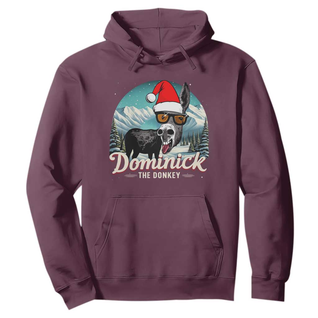 Christmas Italian Donkey Hoodie Funny Domick The Donkey Holiday Xmas TS11 Maroon Print Your Wear