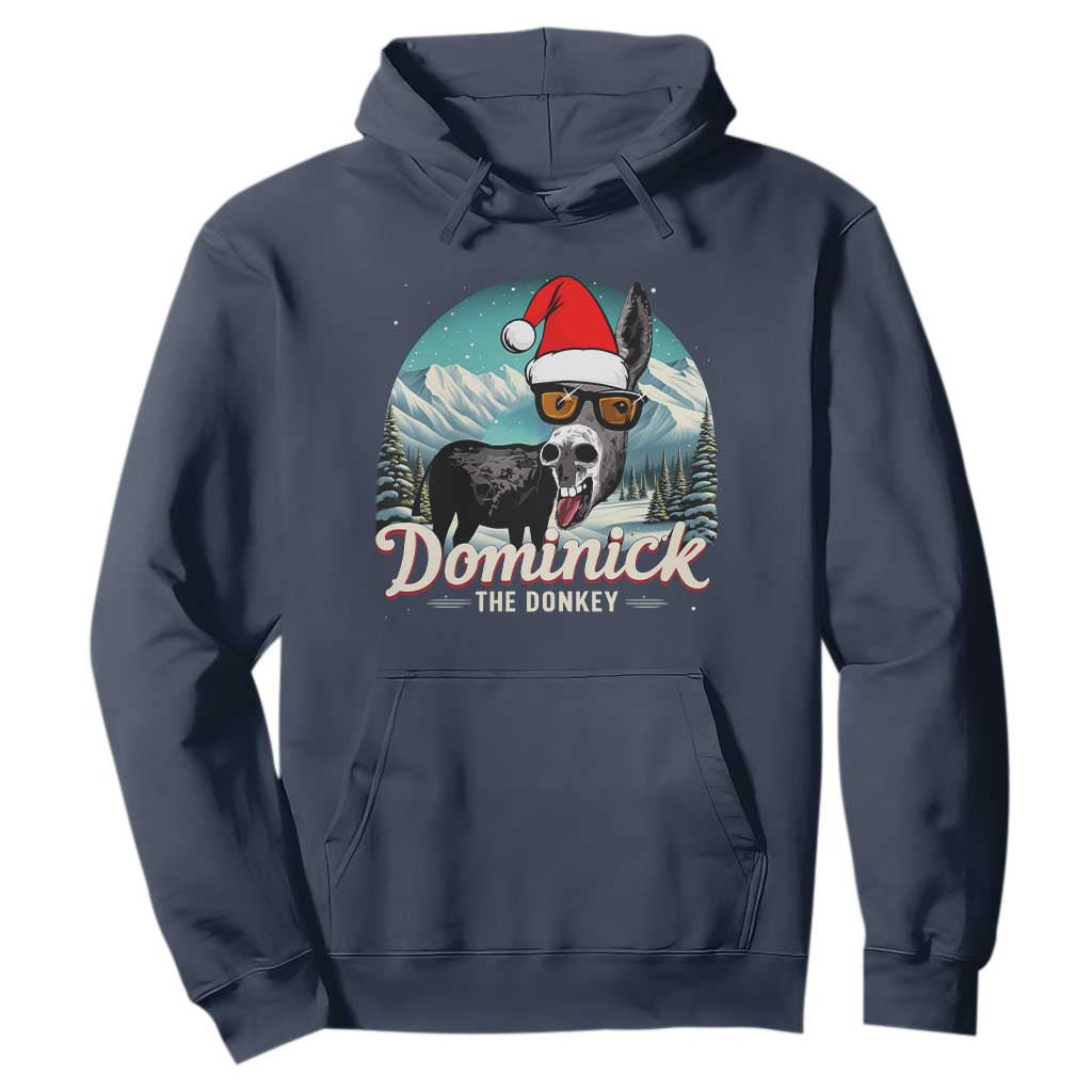 Christmas Italian Donkey Hoodie Funny Domick The Donkey Holiday Xmas TS11 Navy Print Your Wear