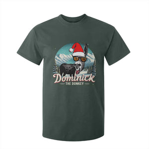 Christmas Italian Donkey T Shirt For Kid Funny Domick The Donkey Holiday Xmas TS11 Dark Forest Green Print Your Wear