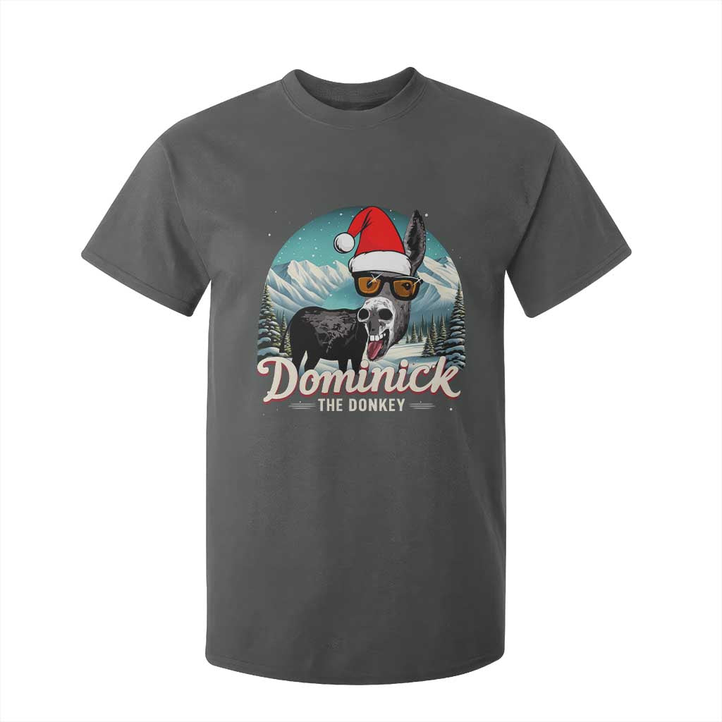 Christmas Italian Donkey T Shirt For Kid Funny Domick The Donkey Holiday Xmas TS11 Dark Heather Print Your Wear