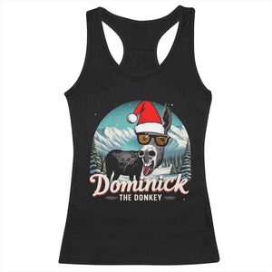 Christmas Italian Donkey Racerback Tank Top Funny Domick The Donkey Holiday Xmas TS11 Black Print Your Wear