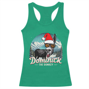 Christmas Italian Donkey Racerback Tank Top Funny Domick The Donkey Holiday Xmas TS11 Irish Green Print Your Wear